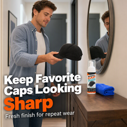 Last Day 80% OFF🔥 | Cap Foam Cleaner – No Rinse, No Sweat Stains
