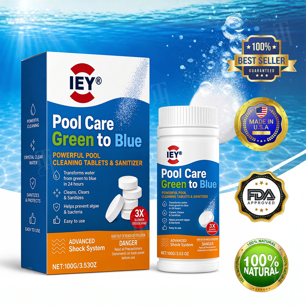 🏆 Official Store | IEY® Pool Care Green to Blue